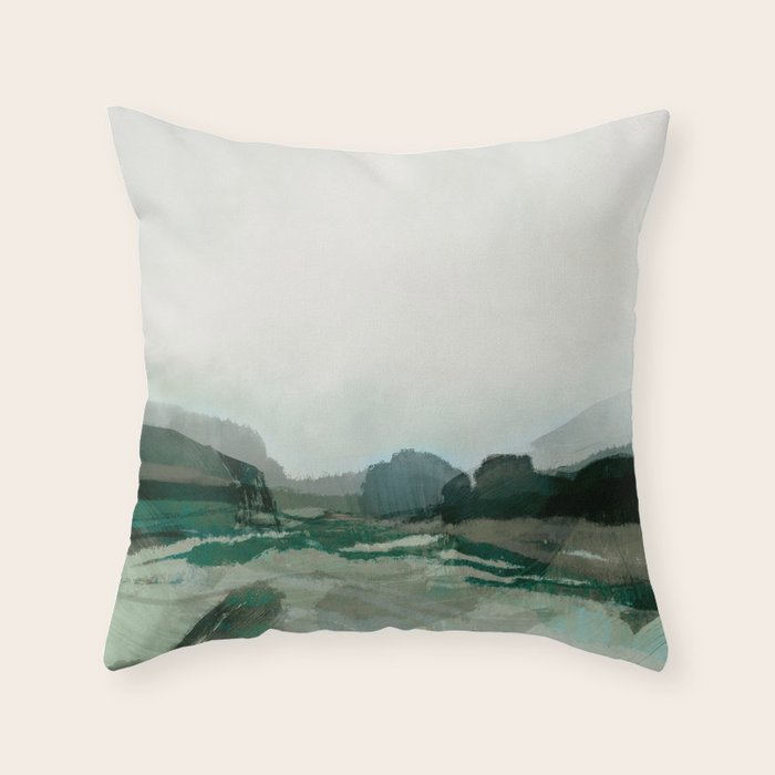 Highland Landscape Throw Pillow Gallery Image 1