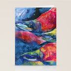 Sockeye Salmon by Kathy Morton Stanion Stationery Card Gallery Image 2