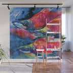 Sockeye Salmon by Kathy Morton Stanion Wall Mural Gallery Image 1