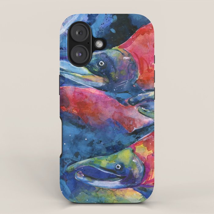 Sockeye Salmon by Kathy Morton Stanion iPhone Case Gallery Image 1