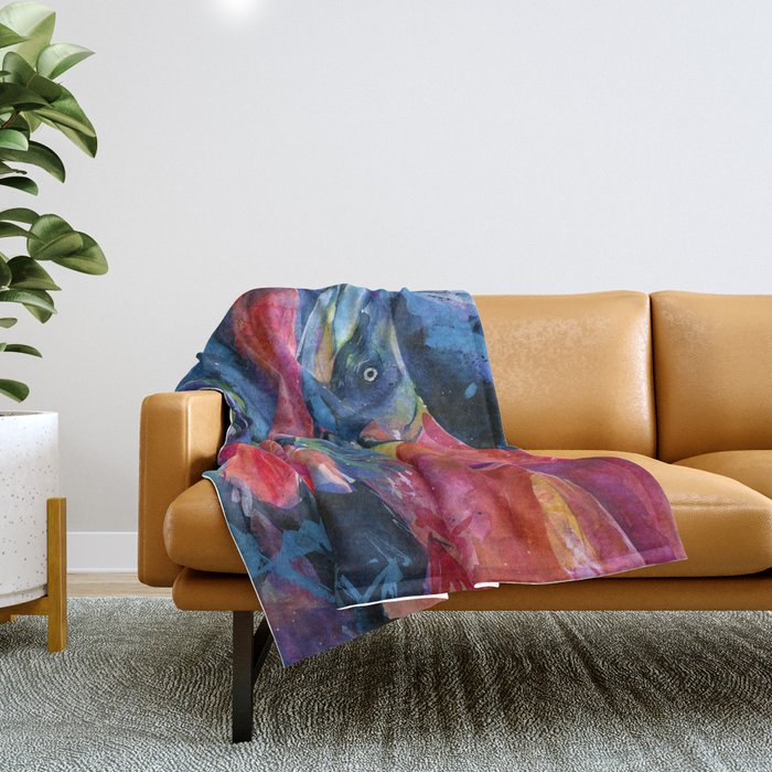 Sockeye Salmon by Kathy Morton Stanion Throw Blanket Gallery Image 1