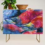 Sockeye Salmon by Kathy Morton Stanion Credenza Gallery Image 1