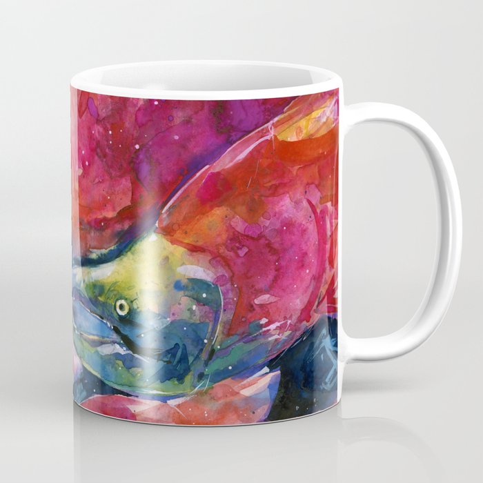 Sockeye Salmon by Kathy Morton Stanion Coffee Mug Gallery Image 1