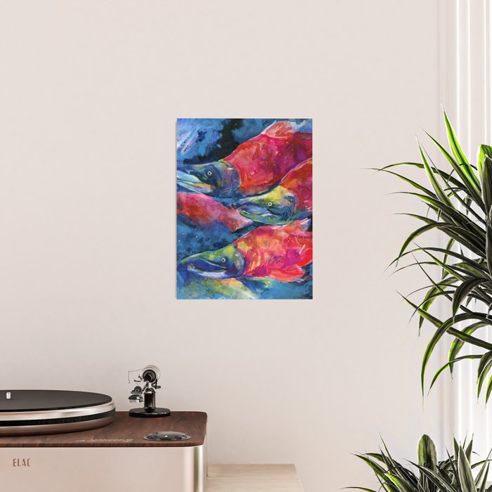 Sockeye Salmon by Kathy Morton Stanion Poster Gallery Image 2