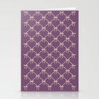 Bows & Ribbons Pattern XXXVI Lavender Purple Stationery Card Gallery Image 2