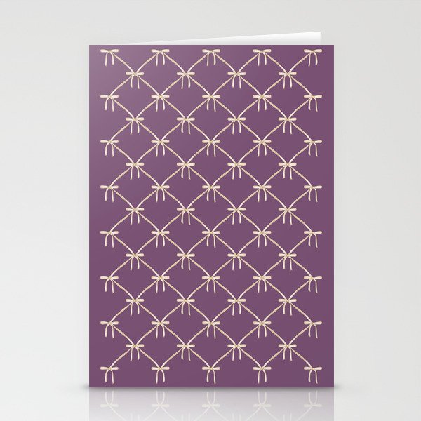 Bows & Ribbons Pattern XXXVI Lavender Purple Stationery Card Gallery Image 2