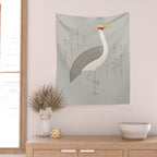 Brolga, Bird of Australia Wall Tapestry Gallery Image 2