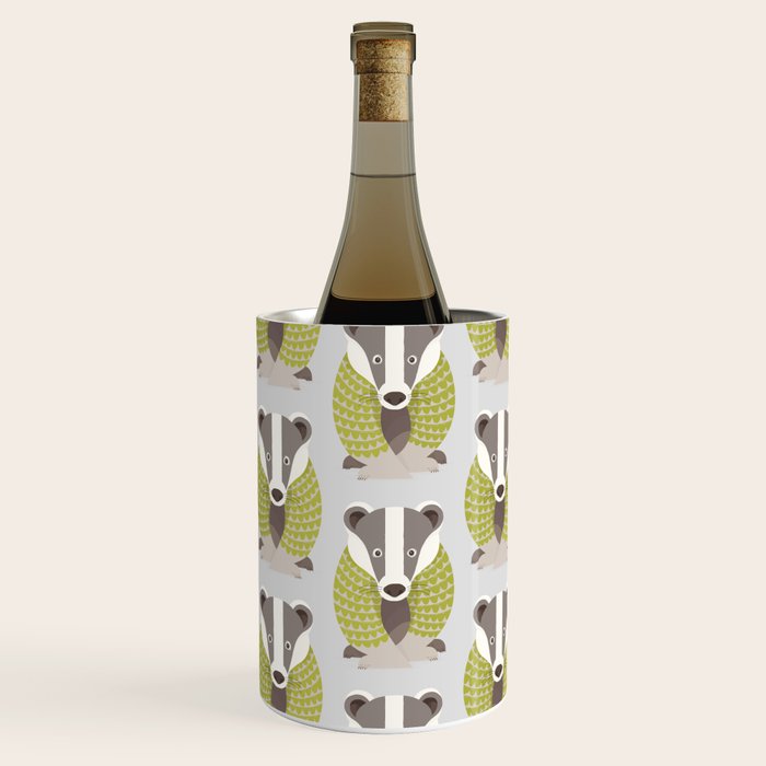 Whimsical Badger Wine Chiller Gallery Image 2