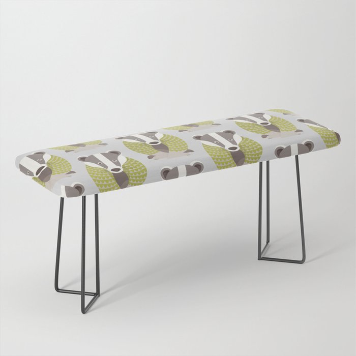 Whimsical Badger Bench Gallery Image 1