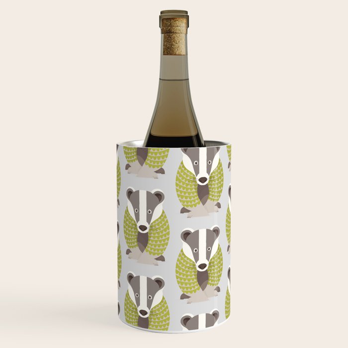 Whimsical Badger Wine Chiller Gallery Image 1