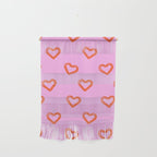 Red love heart shape pattern Wall Hanging Gallery Image 1