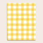 Yellow geometric plaid gingham pattern Notebook Gallery Image 4