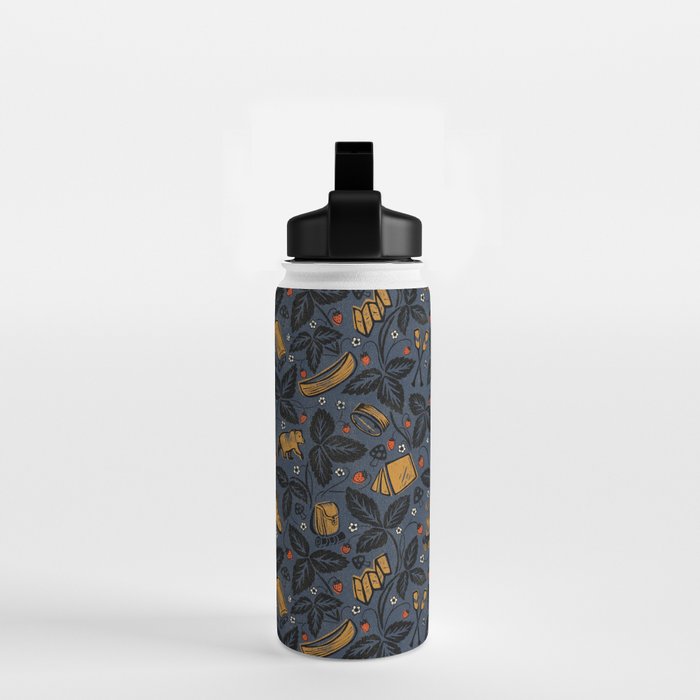 Summer Camping - Midnight Blue Water Bottle Gallery Image 2