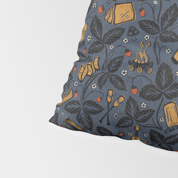 Summer Camping - Midnight Blue Pillow Sham Gallery Image 4