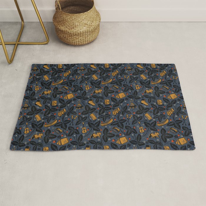 Summer Camping - Midnight Blue Rug Gallery Image 1