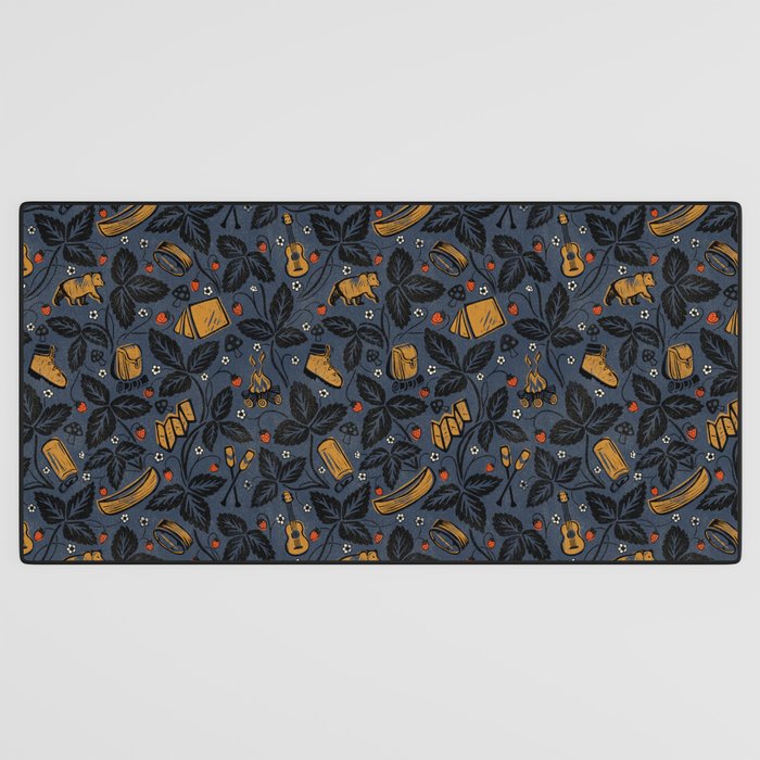 Summer Camping - Midnight Blue Desk Mat Gallery Image 3