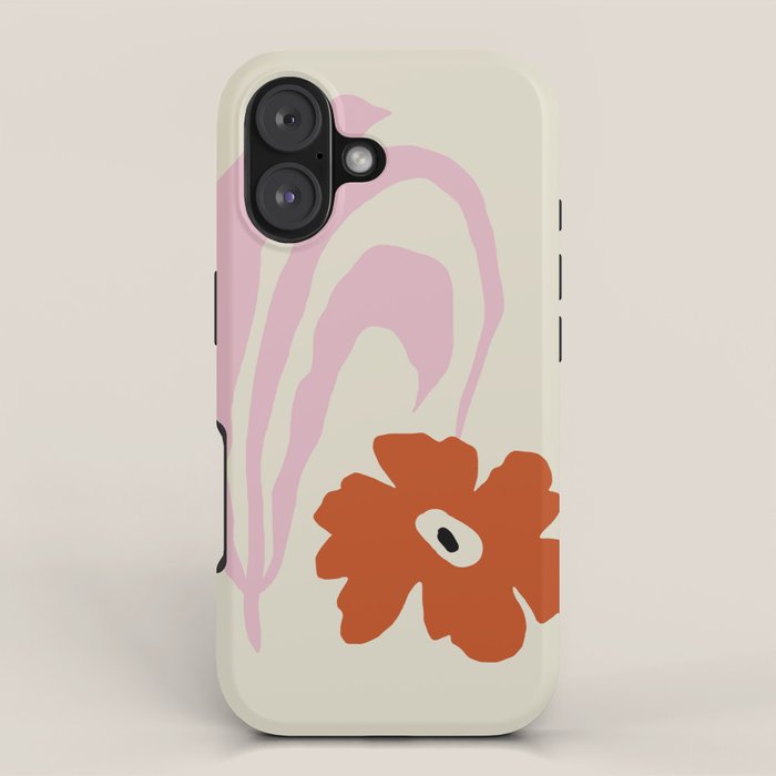 Dropping pink flower  iPhone Case Gallery Image 1