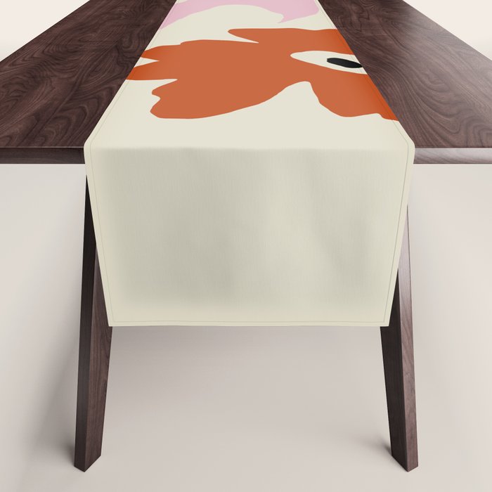 Dropping pink flower  Table Runner Gallery Image 1