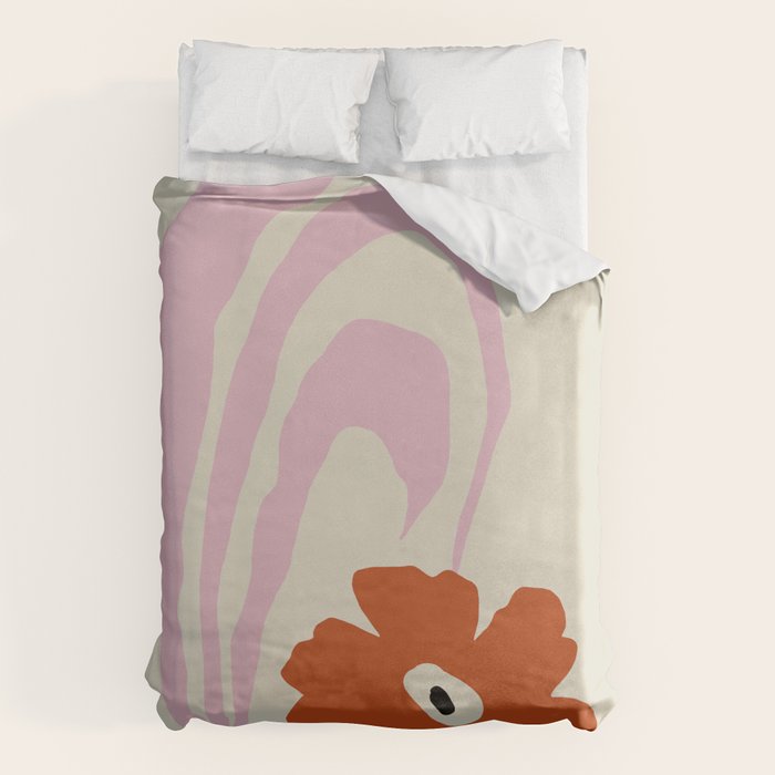 Dropping pink flower  Duvet Cover Gallery Image 1