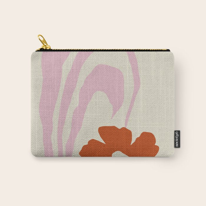 Dropping pink flower  Carry All Pouch Gallery Image 1
