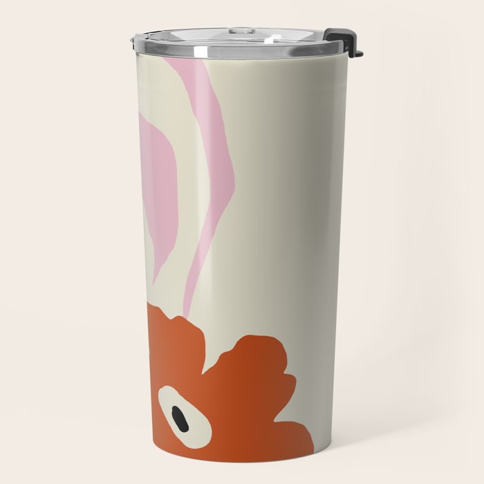 Dropping pink flower  Travel Mug Gallery Image 2