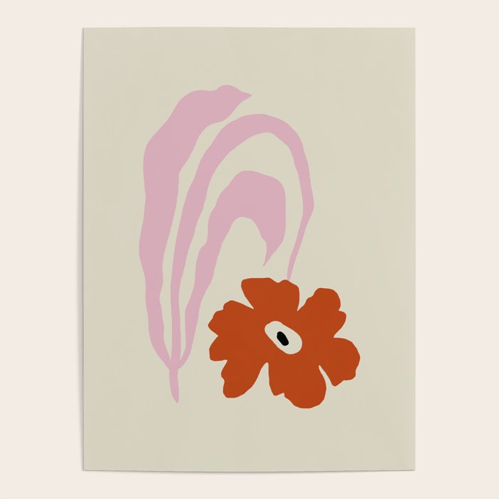 Dropping pink flower  Poster Gallery Image 4