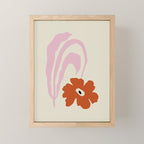 Dropping pink flower  Mini Art Print Gallery Image 1