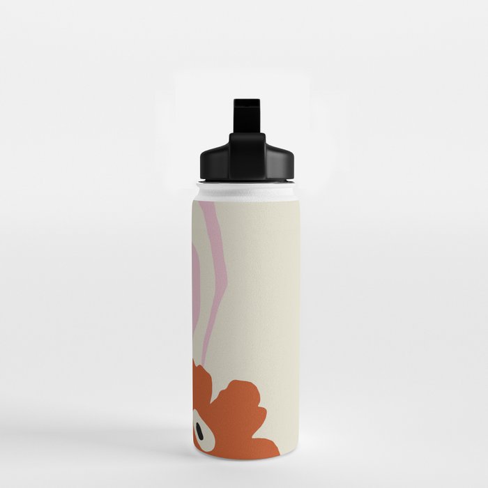 Dropping pink flower  Water Bottle Gallery Image 2