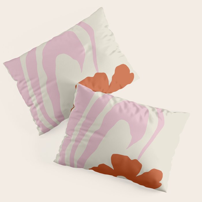 Dropping pink flower  Pillow Sham Gallery Image 3