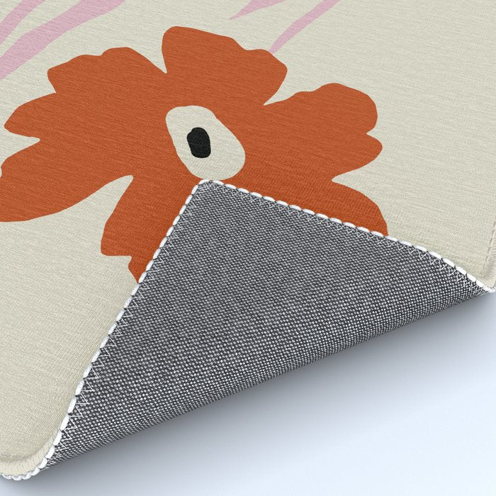 Dropping pink flower  Rug Gallery Image 4