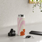 Dropping pink flower  Water Bottle Gallery Image 4