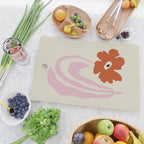 Dropping pink flower  Cutting Board Gallery Image 2