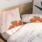 Dropping pink flower  Pillow Sham Gallery Image 2