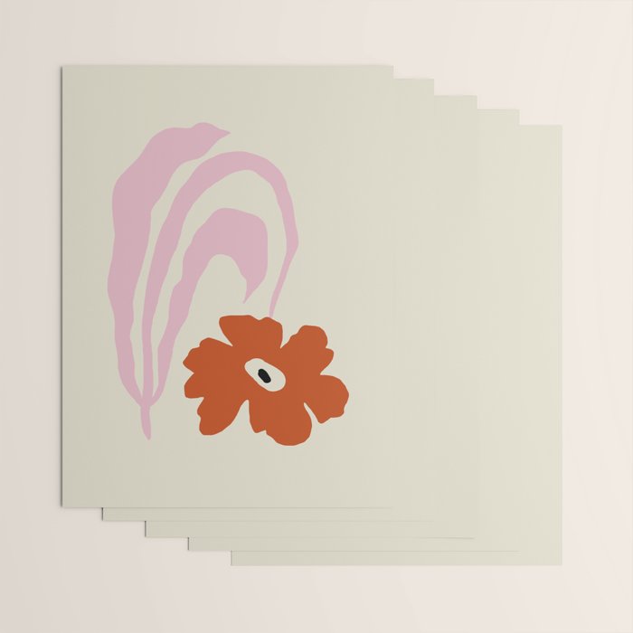 Dropping pink flower  Wrapping Paper Gallery Image 3