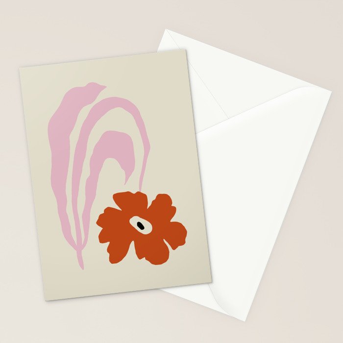 Dropping pink flower  Stationery Card Gallery Image 2
