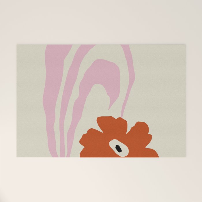 Dropping pink flower  Welcome Mat Gallery Image 1