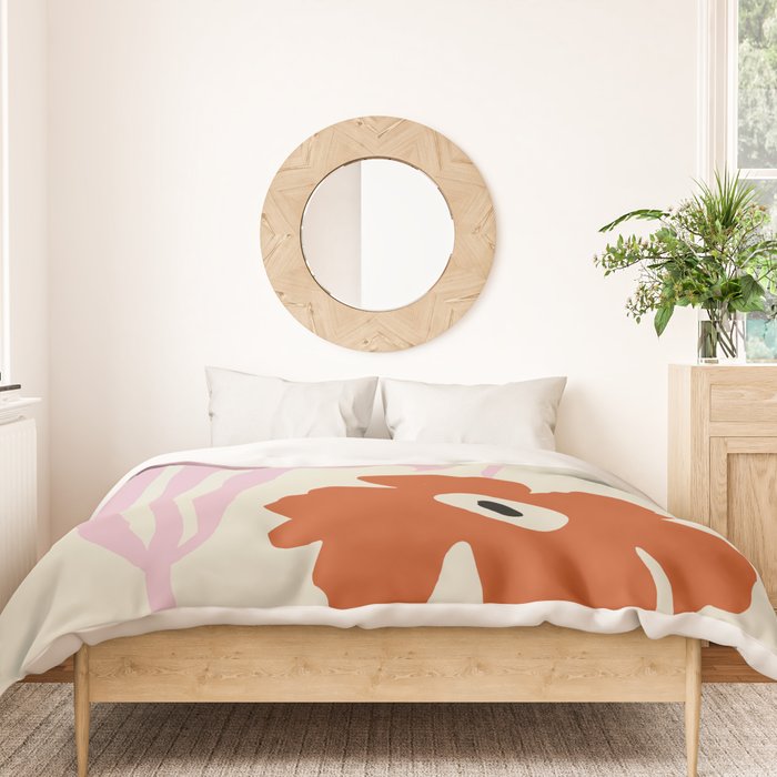 Dropping pink flower  Duvet Cover Gallery Image 3