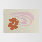Dropping pink flower  Rug Gallery Image 2
