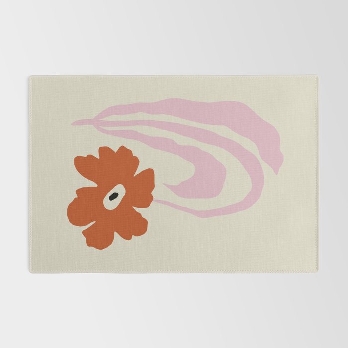 Dropping pink flower  Rug Gallery Image 2