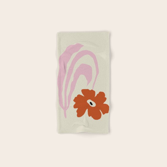 Dropping pink flower  Bath Towel Gallery Image 1