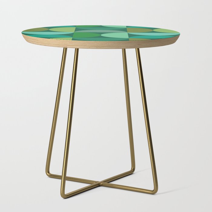 Mid Century Modern Shapes - Green Side Table Gallery Image 1