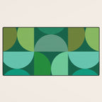Mid Century Modern Shapes - Green Desk Mat Gallery Image 3