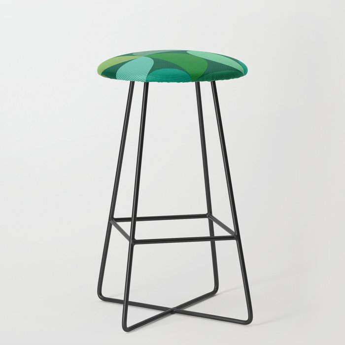 Mid Century Modern Shapes - Green Stool Gallery Image 1