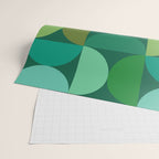 Mid Century Modern Shapes - Green Wrapping Paper Gallery Image 2