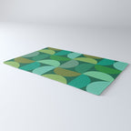 Mid Century Modern Shapes - Green Rug Gallery Image 3