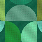 Mid Century Modern Shapes - Green Coffee Mug Gallery Image 2