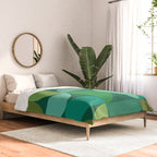 Mid Century Modern Shapes - Green Comforter Gallery Image 2