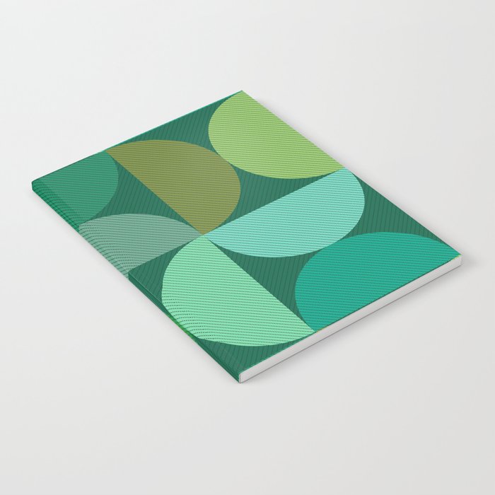 Mid Century Modern Shapes - Green Notebook Gallery Image 2