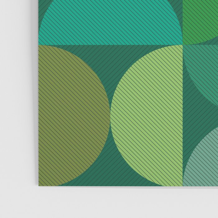 Mid Century Modern Shapes - Green Poster Gallery Image 3