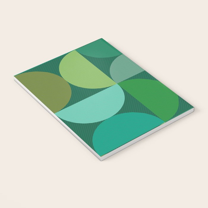 Mid Century Modern Shapes - Green Notebook Gallery Image 3